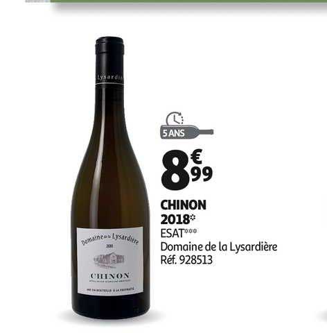 chinon 2018 esat domaine de la lysardière