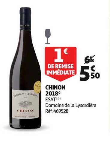 chinon 2018 esat domaine de la lysardière