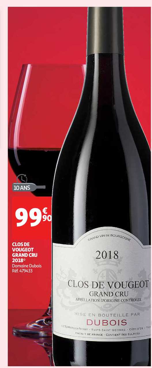 clos de vougeot grand cru 2018 domaine dubois