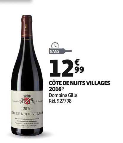 côte de nuits villages 2016 domaine gille