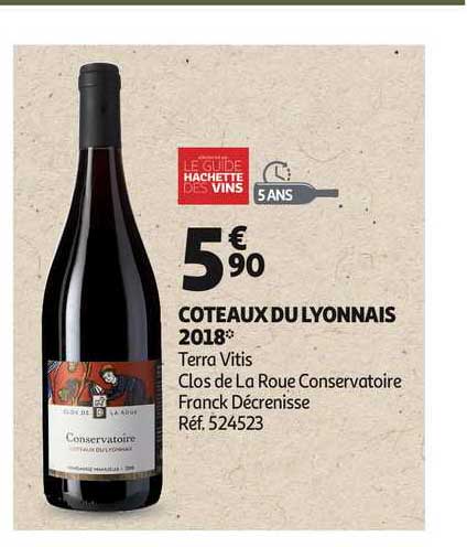 côteaux du lyonnais 2018 terra vitis clos de la roue conservatoire franck décrenisse