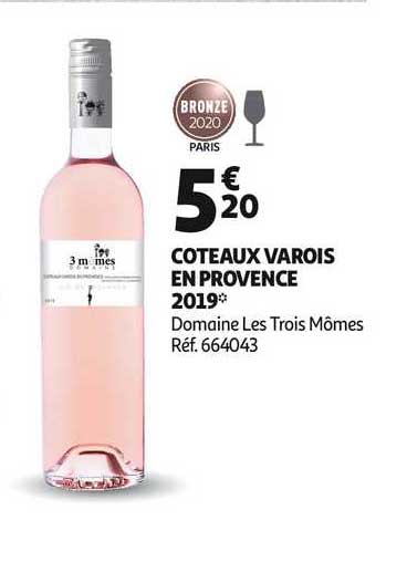 Coteaux Varois En Provence 2019 Domaine Les Trois Mômes