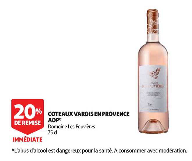 Coteaux Varois En Provence Aop 20% De Remise Immédiate