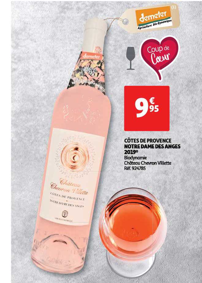 côtes de provence notre dame des anges 2019 biodynamie château chevron villette