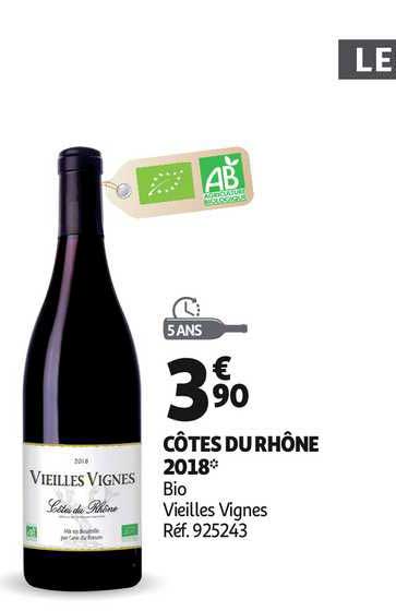 Côtes Du Rhône 2018 Bio Vieilles Vignes