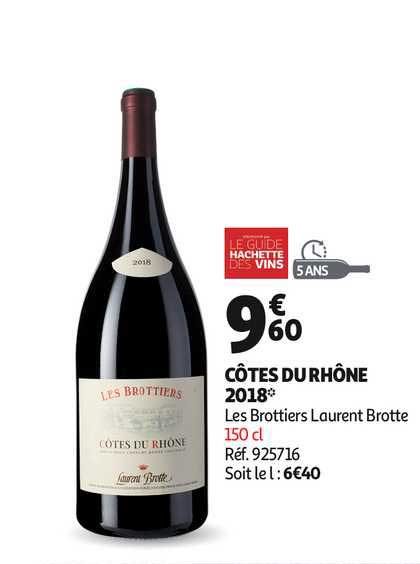 côtes du rhône 2018 les brottiers laurent brotte