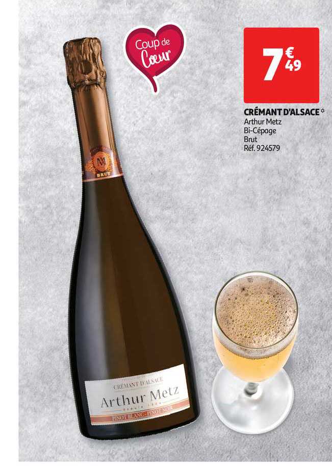 crémant d'alsace arthur metz bi cépage brut
