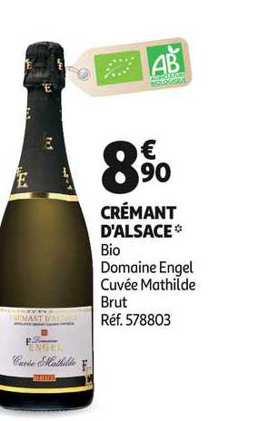 crémant d'alsace bio domaine engel cuvée mathilde brut