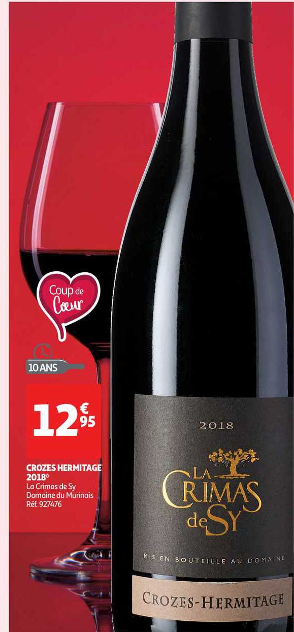 crozes hermitage 2018 la crimas de sy domaine du murinais
