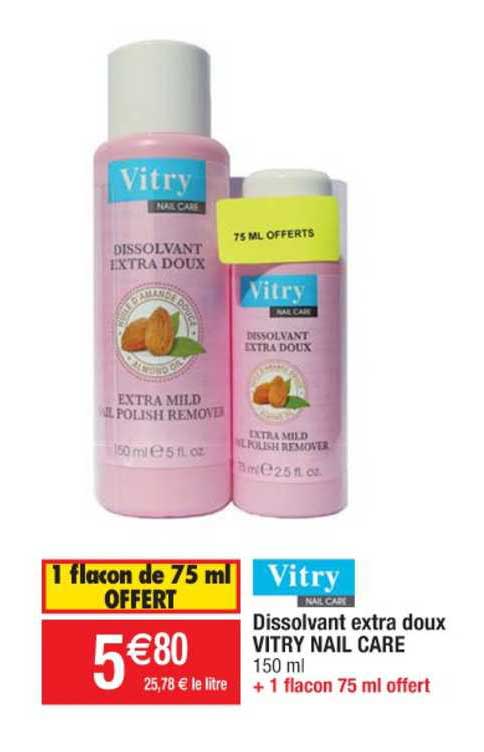 dissolvant extra doux vitry nail care