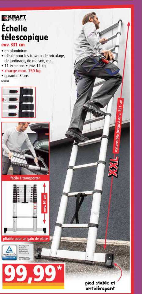 échelle Télescopique Kraft Werkzeuge