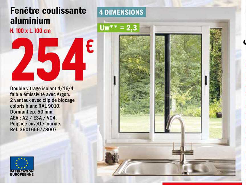 Fenêtre Coullissante Aluminium