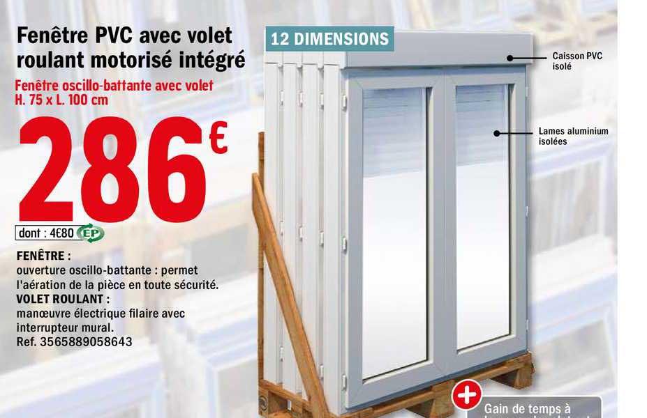 Fenêtre Pvc Avec Volet Roulant Motorisé Intégré