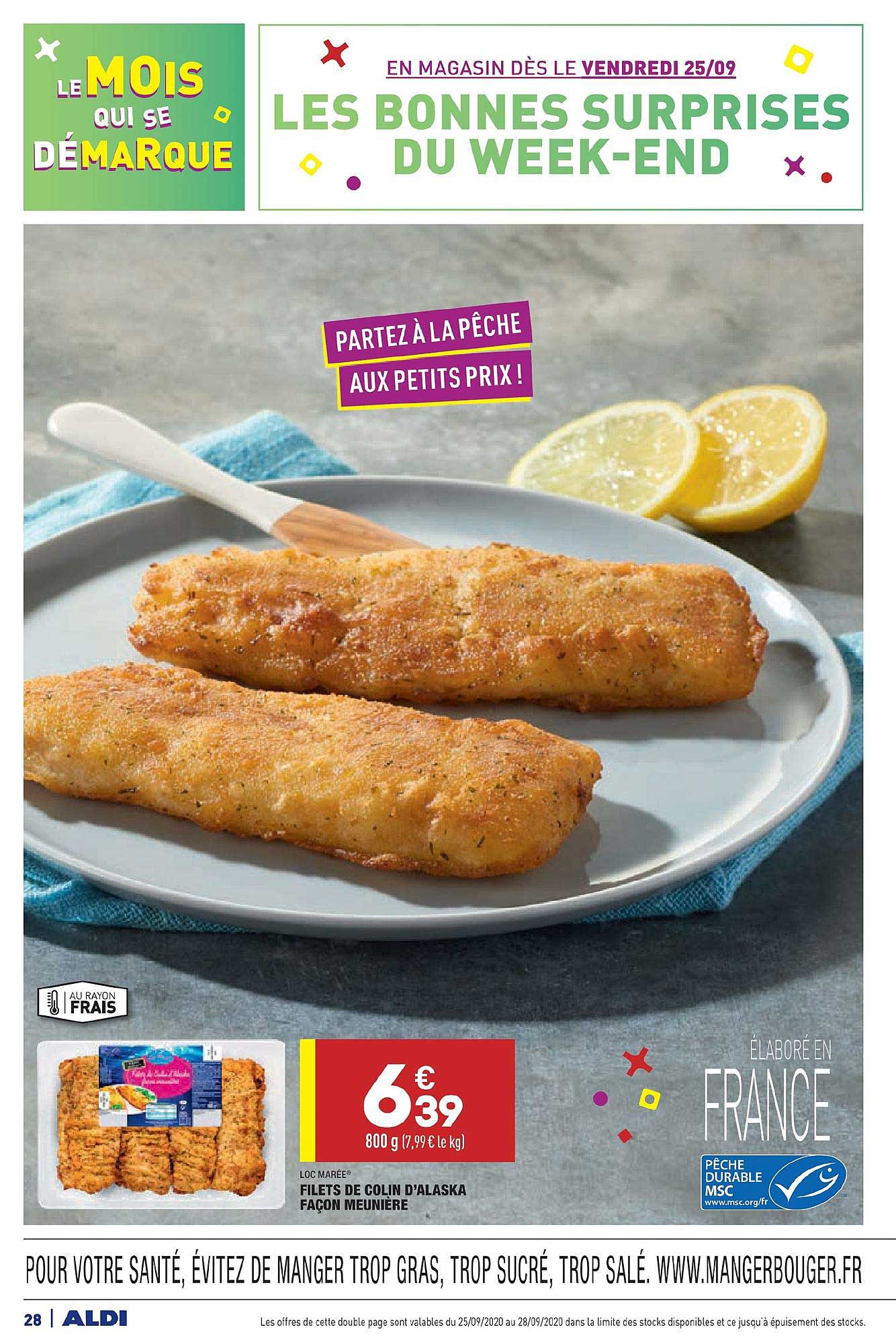 Filets De Colin D'alaska Façon Meunière Loc Marée