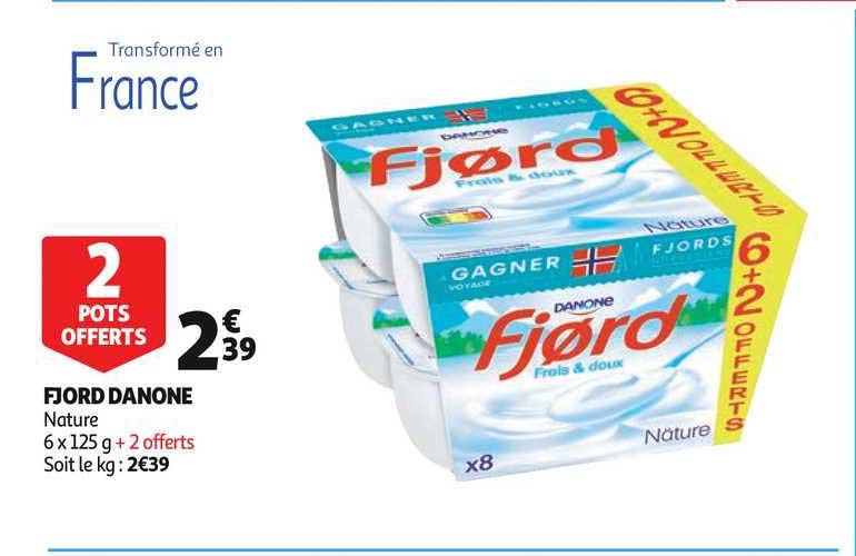 fjord danone 2 pots offerts