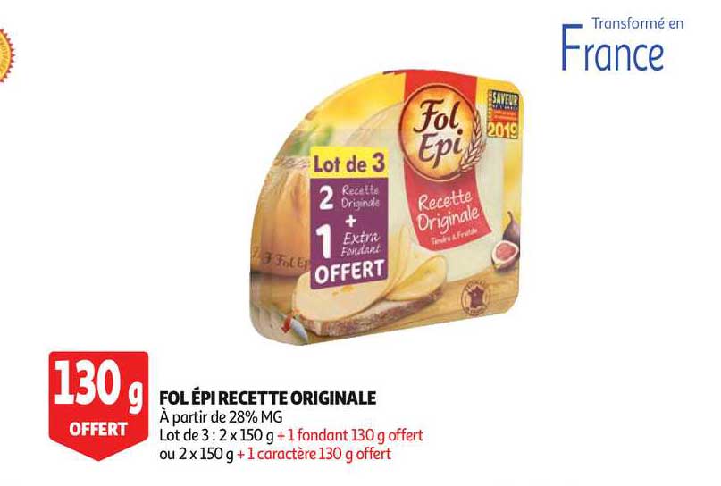 fol épi recette originale 130g offert