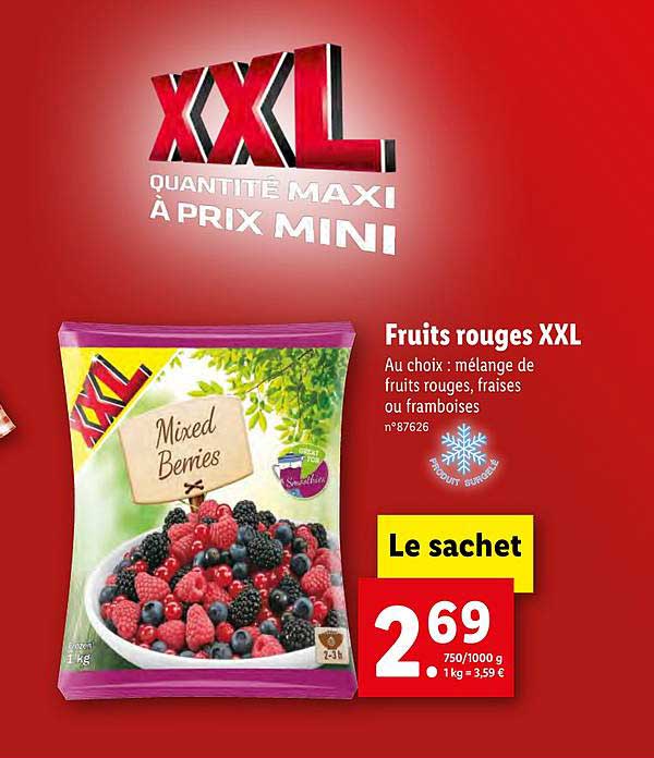 Fruits Rouge Xxl