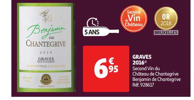 grave 2016 second vin du château de chantegrive benjamin de chantegrive