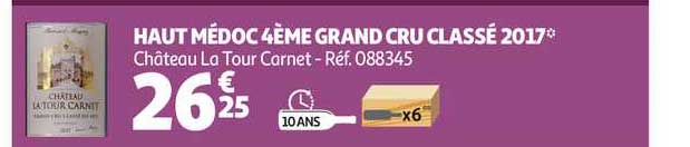 haut médoc 4ème grand cru classé 2017 château la tour carnet