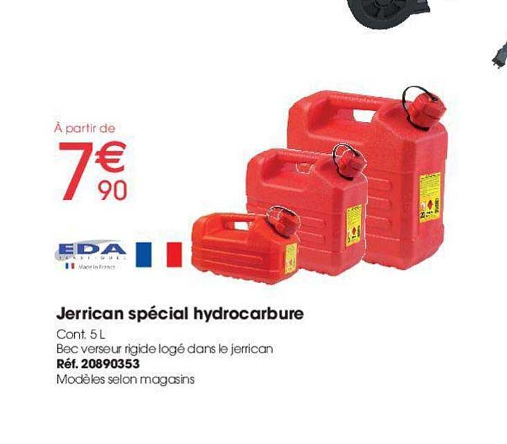 jerrican spécial hydrocarbure eda