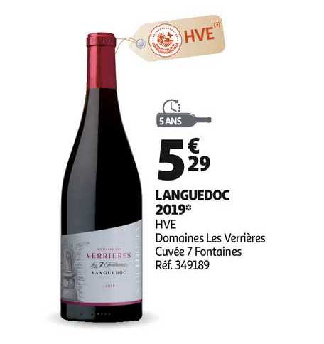 languedoc 2019 hve domaines les verrières cuvée 7 fontaines