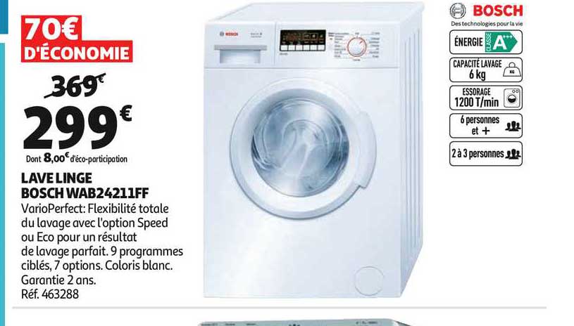 lave linge bosch wab2411ff