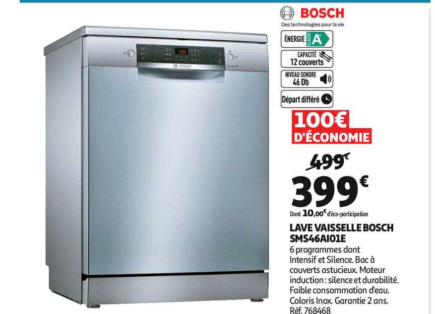 lave vaisselle bosch sms46ai01e