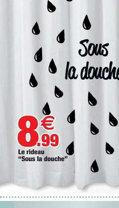 le rideau sous la douche