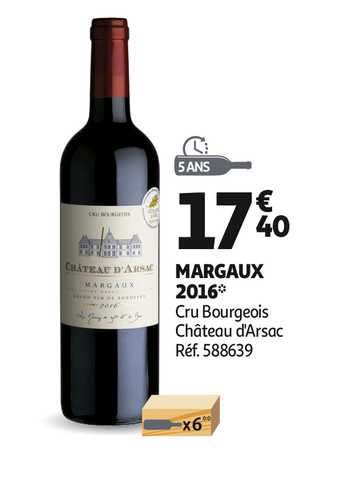 Margaux 2016 Cru Bourgeois Château D'arsac