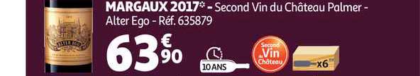 margaux 2017 second vin du château palmer alter ego