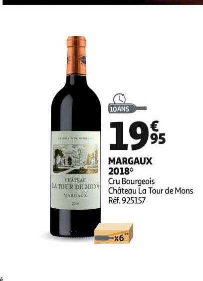 Margaux 2018 Cru Bourgeois Château La Tour De Mons