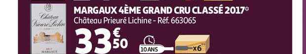 margaux 4ème grand cru classé 2017 château prieuré lichine