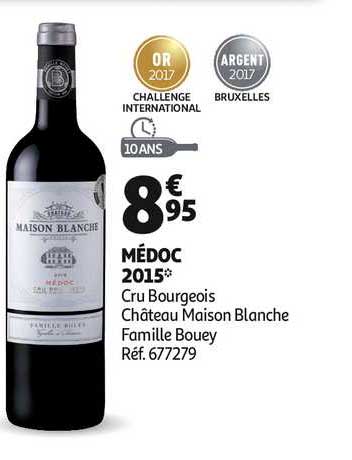 médoc 2015 cru bourgeois château maison blanche famille bouey