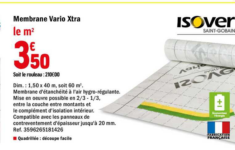 membrane vario xtra isover