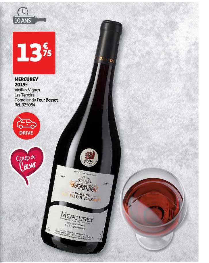 mercurey 2019 vieilles vignes les terroirs domaine du four bassot