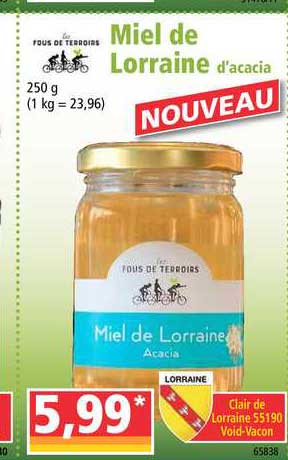miel de lorraine d'acacia fous de terroirs