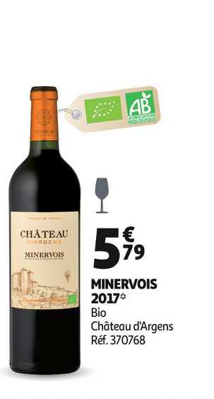 minervois 2017 bio château d'argens