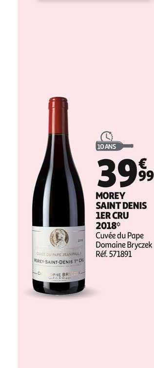 morey saint denis 1er cru 2018 cuvée du pape domaine bryczek