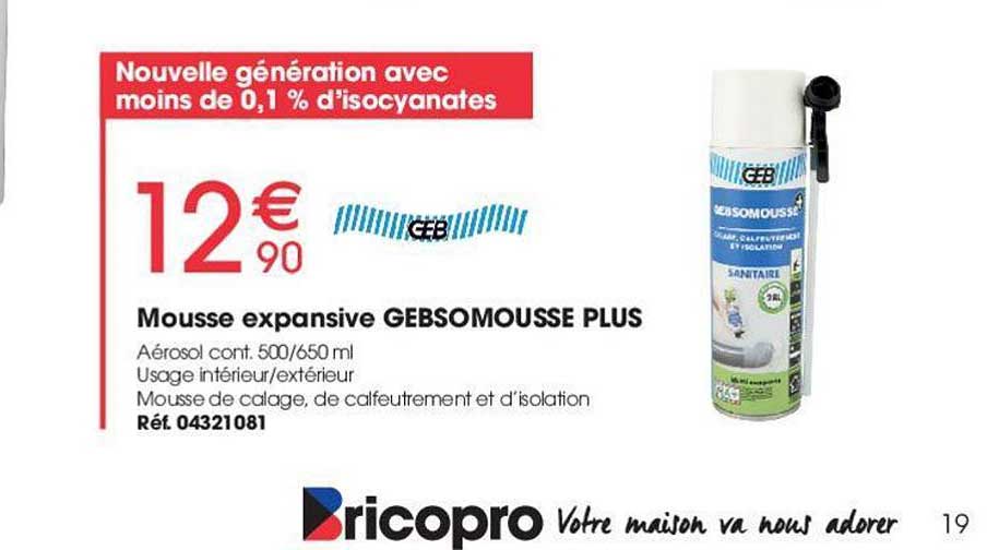 mousse expansive gebsomousse plus geb