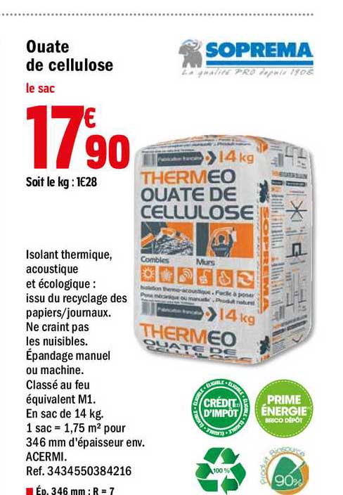 Ouate De Cellulose Soprema