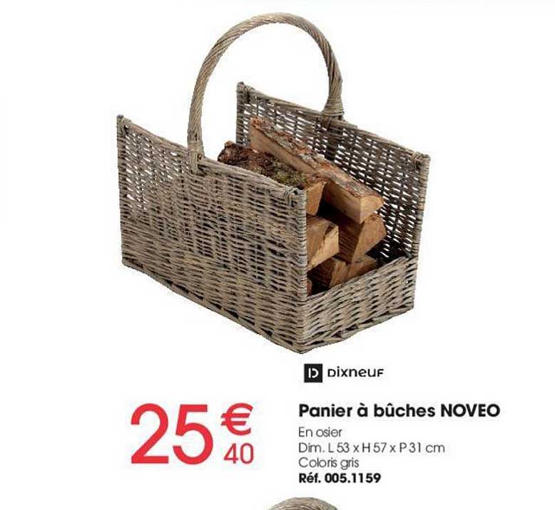 panier à bûches noveo dixneuf