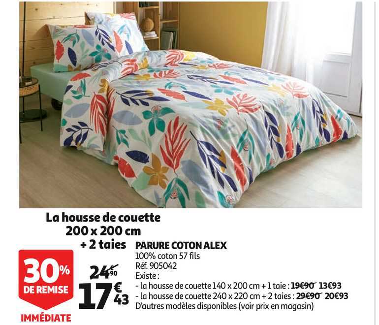 parure conton alex 30% de remise immédiate