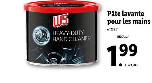 pâte lavante pour les mains w5