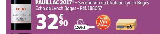 pauillac 2017 second vin du château lynch bages echo de lynch bages