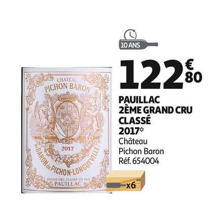 pauillac 2ème grand cru classé 2017 château pichon baron