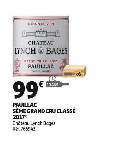 pauillac 5ème grand cru classé 2017 château lynch bages