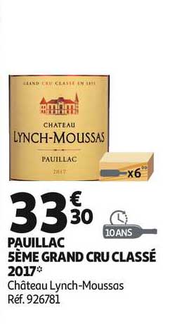 pauillac 5ème grand cru classé 2017 château lynch moussas