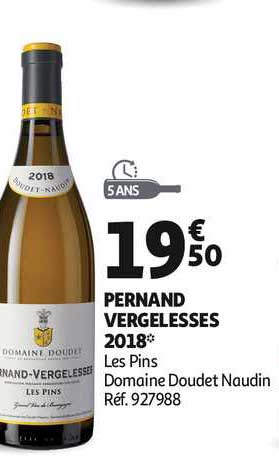 pernand vergelesses 2018 les pins domaine doudet naudin