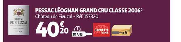 pessac léognan grand cru classe 2016 château de fieuzal