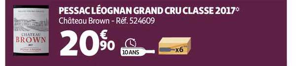 pessac léognan grand cru classé 2017 château brown